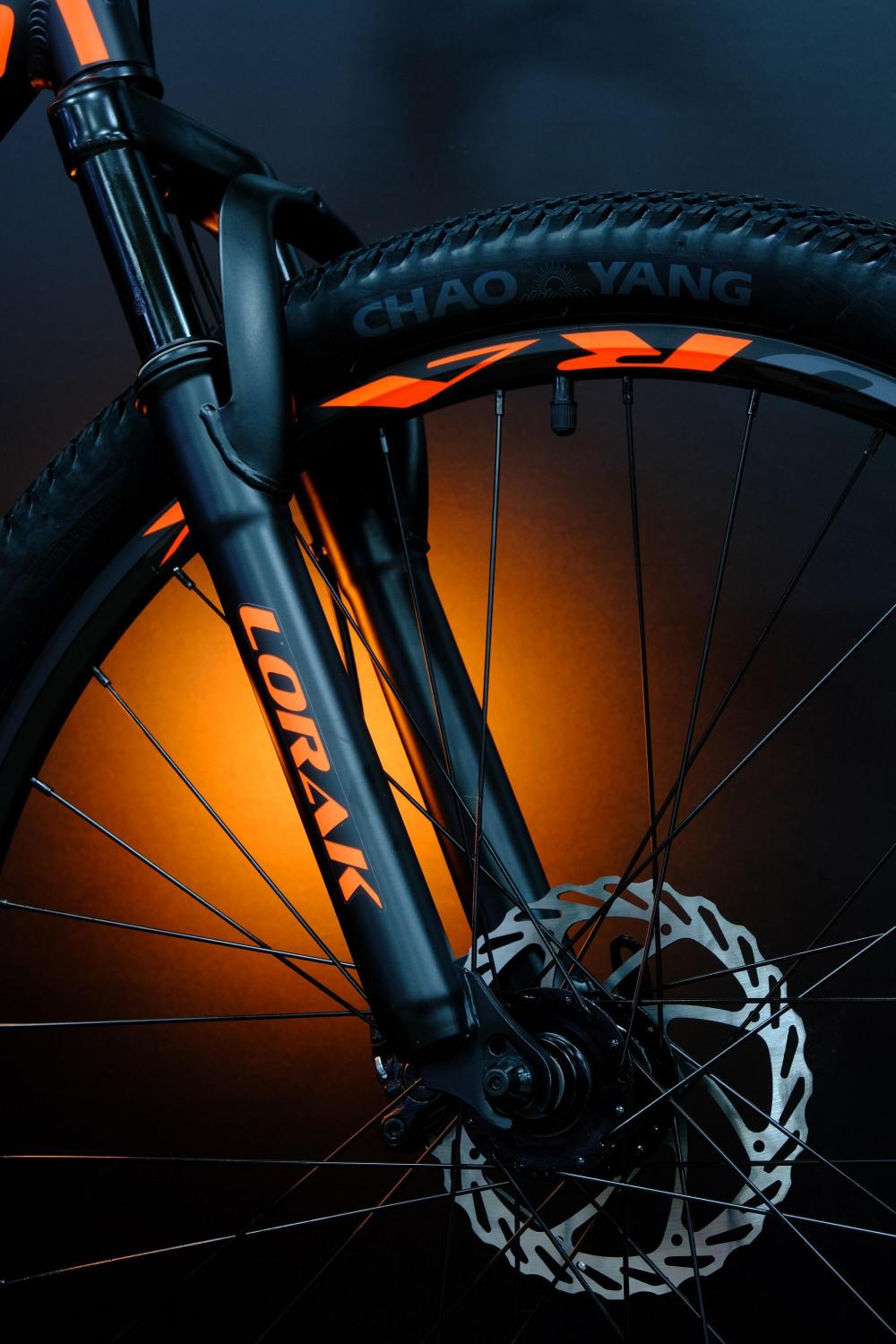 Lorak MAX 150 Матовый Чёрный/Оранжевый 13р (на рост 130-148)