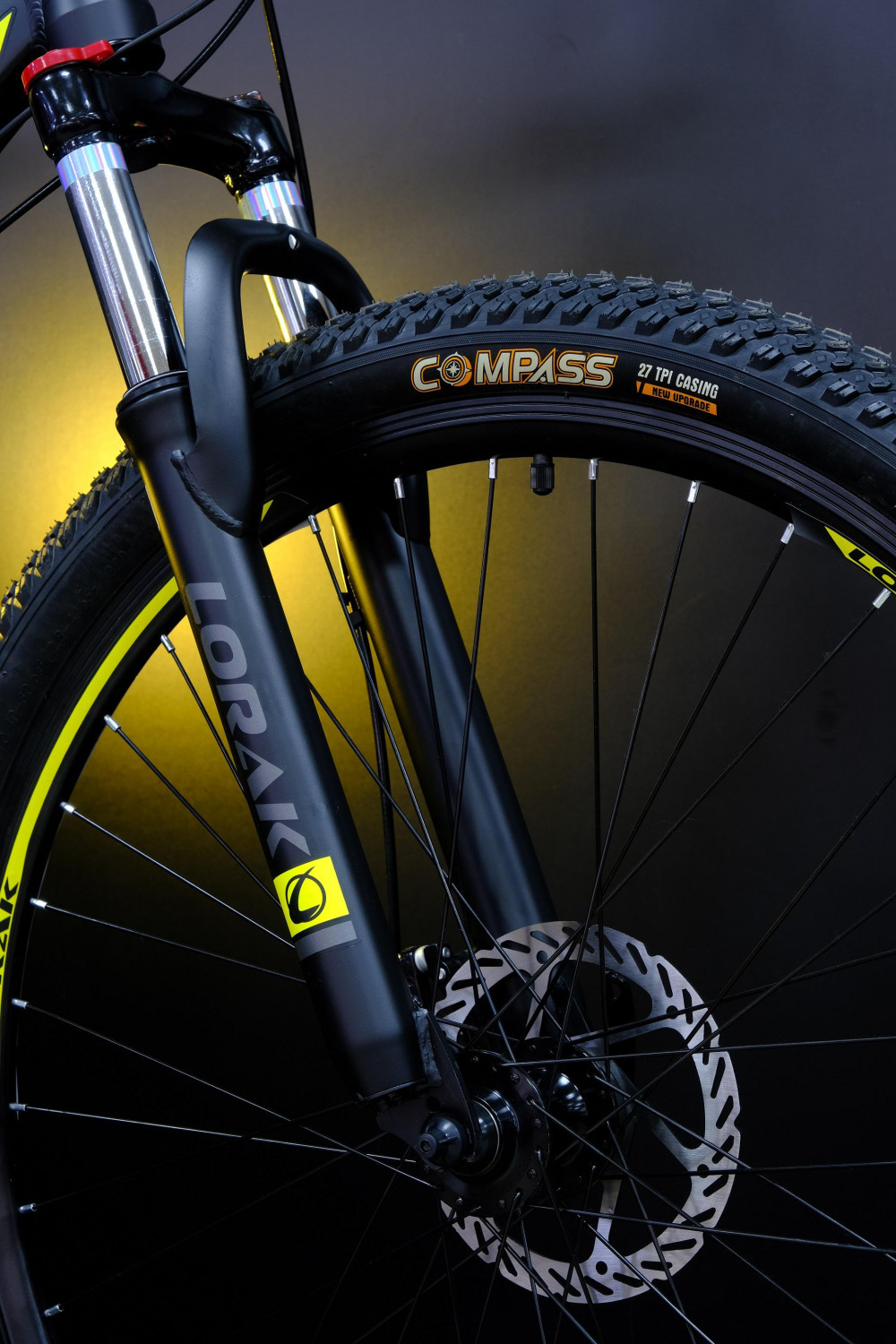 LORAK Safe 27,5 Prom Матовый Чёрный/Жёлтый