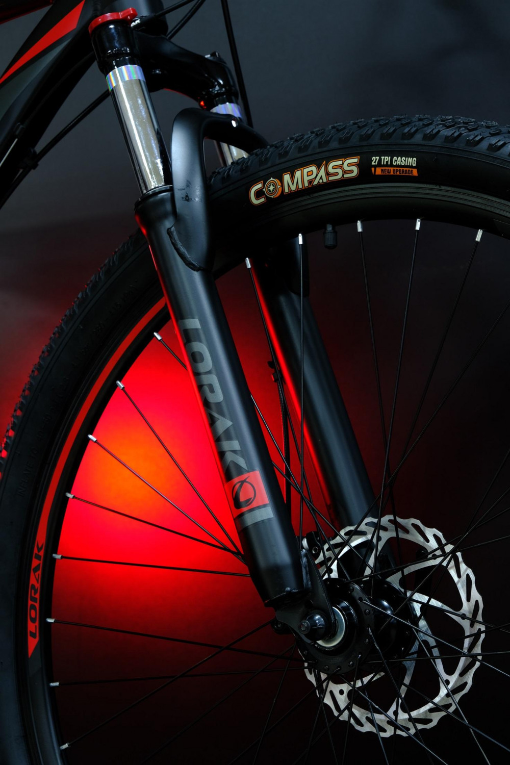 LORAK Safe 29 Cassete Матовый Чёрный/Красный 21р (на рост 183-190)