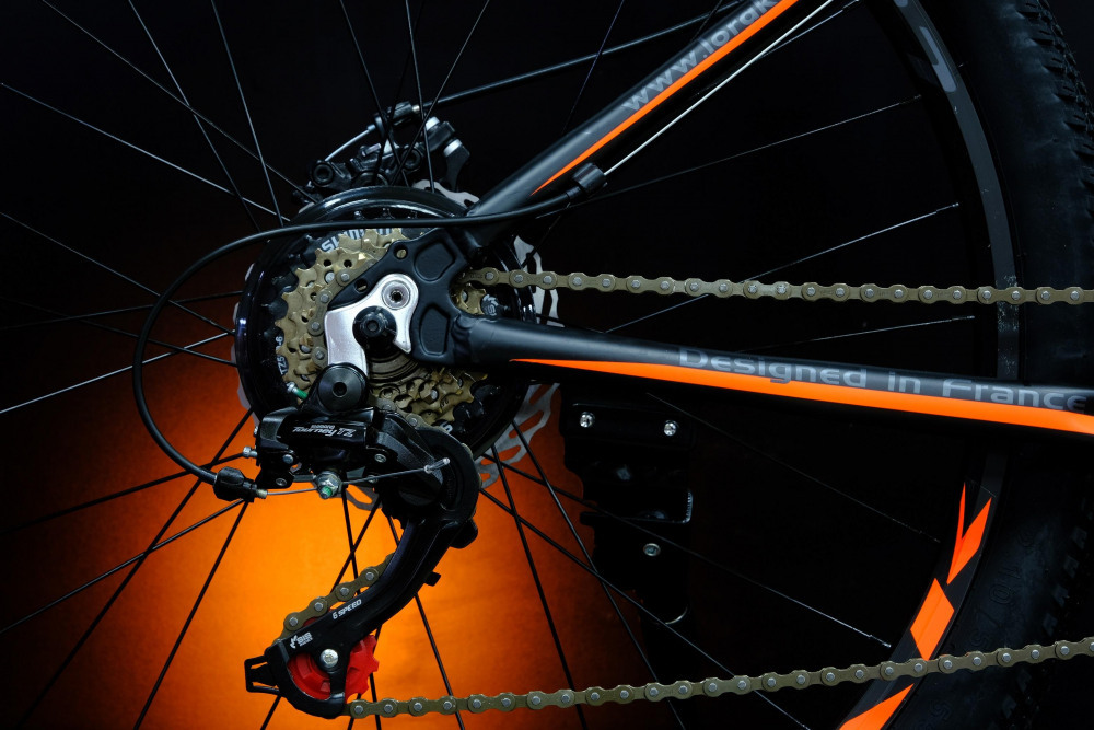 Lorak MAX 150 Матовый Чёрный/Оранжевый 15р (на рост 141-160)