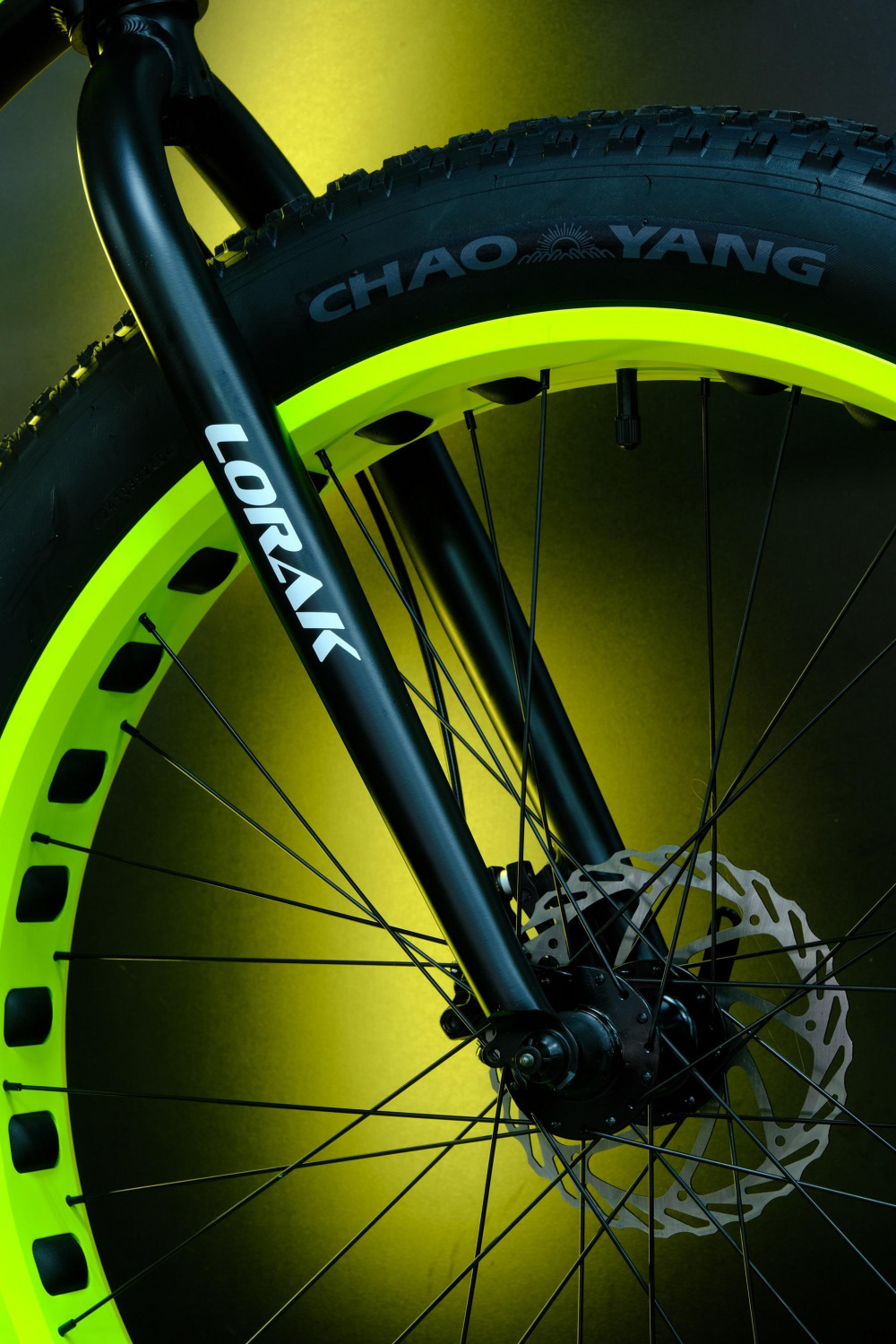 LORAK FAT SE Матовый Чёрный/Жёлтый рама 21 (на рост 183-190)